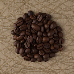 Image showing Circle of coffee