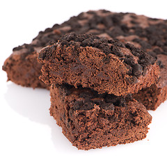 Image showing Chocolate brownie cake