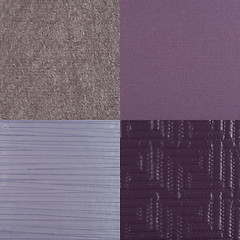 Image showing Set of purple vinyl samples