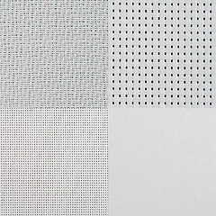 Image showing Set of white vinyl samples