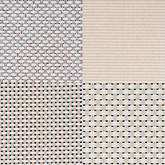 Image showing Set of beige vinyl samples