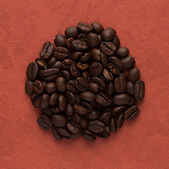 Image showing Circle of coffee