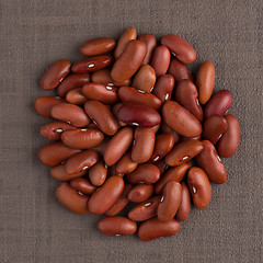 Image showing Circle of red beans