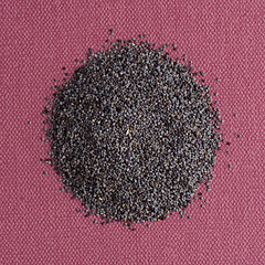 Image showing Circle of poppy seeds