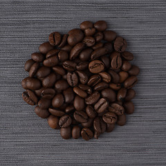 Image showing Circle of coffee