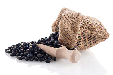 Image showing Black beans bag