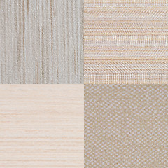 Image showing Set of beige vinyl samples