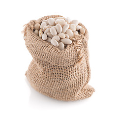 Image showing White beans bag