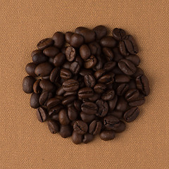 Image showing Circle of coffee