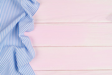 Image showing Blue towel over table