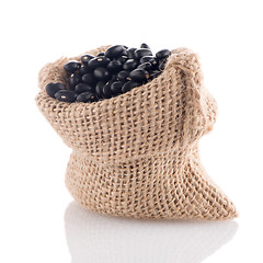 Image showing Black beans bag