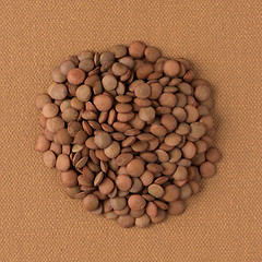 Image showing Circle of lentils