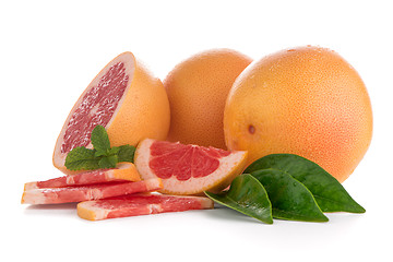 Image showing Ripe red grapefruit