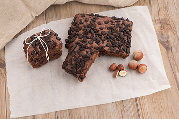Image showing Tasty chocolate brownies