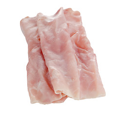 Image showing Fresh shaved ham