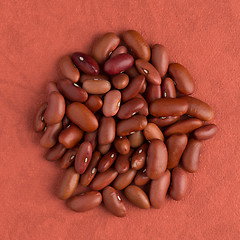 Image showing Circle of red beans