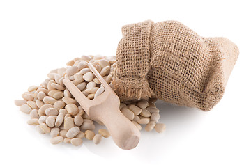 Image showing White beans bag