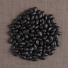 Image showing Circle of black beans