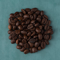 Image showing Circle of coffee