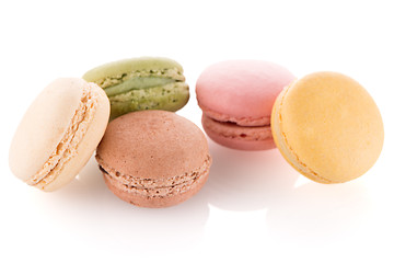 Image showing Colorful French Macarons