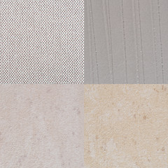 Image showing Set of beige vinyl samples