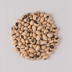 Image showing Circle of white beans