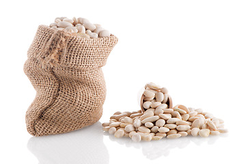 Image showing White beans bag