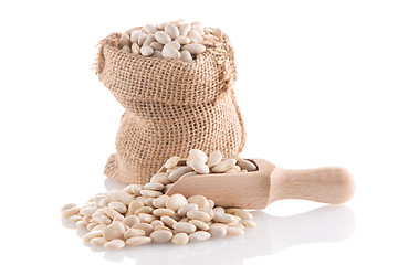 Image showing White beans bag