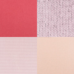 Image showing Set of pink vinyl samples