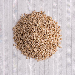 Image showing Circle of sesame seeds