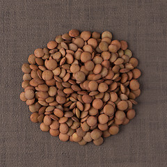 Image showing Circle of lentils