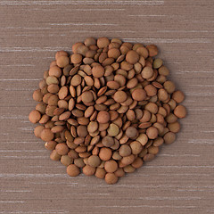 Image showing Circle of lentils