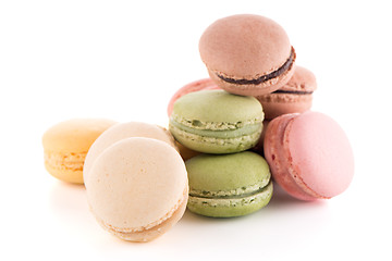 Image showing Colorful French Macarons