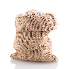 Image showing White beans bag