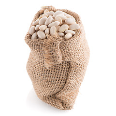 Image showing White beans bag