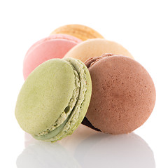 Image showing Colorful French Macarons