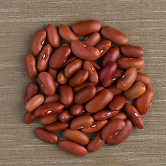 Image showing Circle of red beans