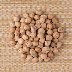 Image showing Circle of chickpeas