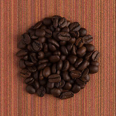 Image showing Circle of coffee