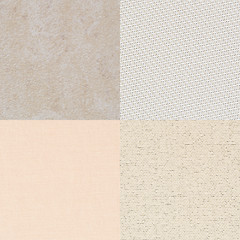 Image showing Set of beige vinyl samples