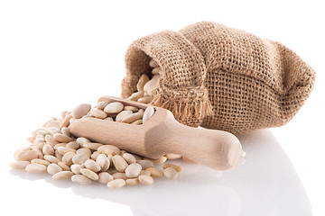 Image showing White beans bag