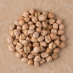 Image showing Circle of chickpeas