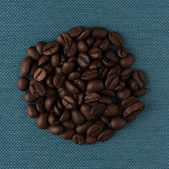 Image showing Circle of coffee