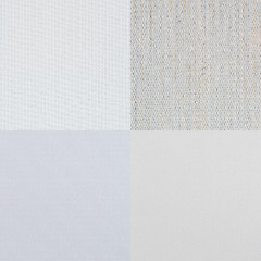 Image showing Set of white vinyl samples