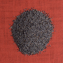 Image showing Circle of poppy seeds