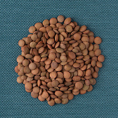 Image showing Circle of lentils