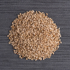 Image showing Circle of sesame seeds