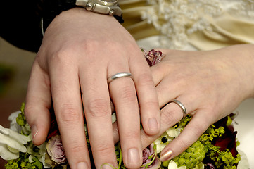 Image showing Wedding hands