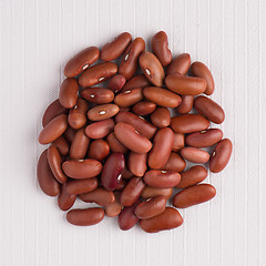 Image showing Circle of red beans