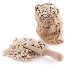 Image showing White beans bag